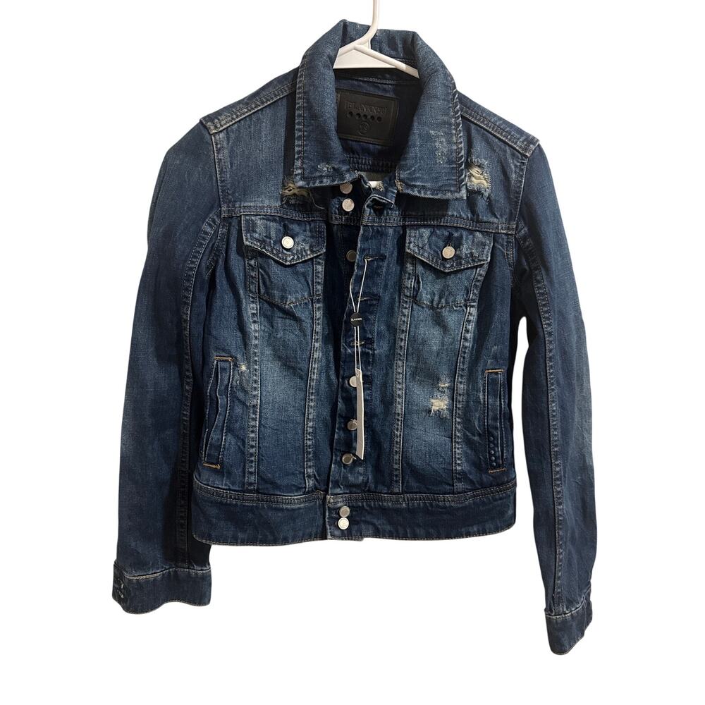 Blank NYC distressed denim jacket in women's XS NWT
